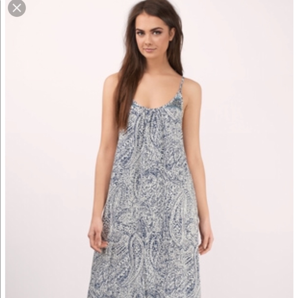 Tobi boho maxi print dress sz medium